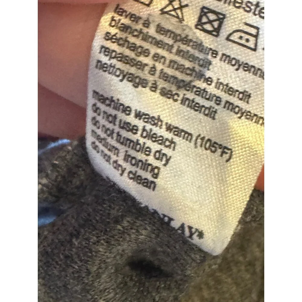 Lacoste Dress Women XS Gray Quilted Cowl Neck Marcassin‎ Sweatshirt Mini Preppy